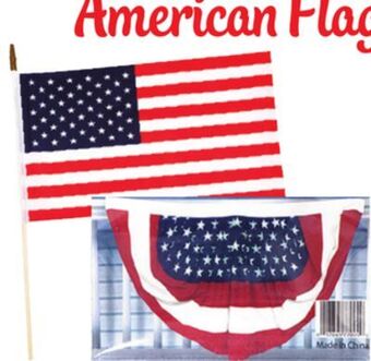 Ocean State Job Lot American flag 12 x 18 offer