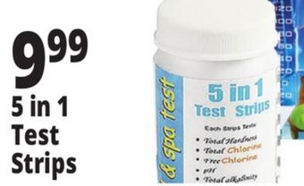 Ocean State Job Lot Swimworks 5-in-1 test strips for chlorine, 50 count offer