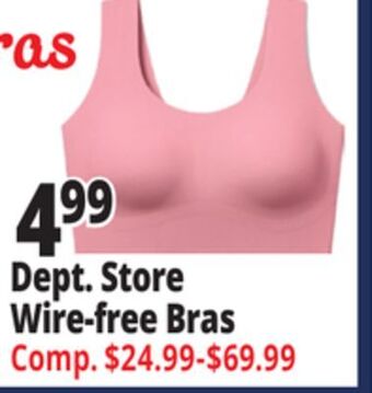 Ocean State Job Lot Dept. store wire-free bras offer