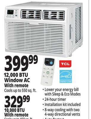 Ocean State Job Lot 12,000 btu window ac with remote offer