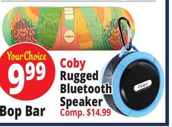 Ocean State Job Lot Coby rugged bluetooth speaker offer