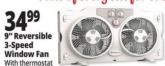 Ocean State Job Lot 9 reversible 3-speed window fan offer