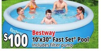Ocean State Job Lot Bestway 10' x 30 fast set above ground pool offer
