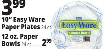 Ocean State Job Lot Aspen easy ware 10.25 heavy-duty paper plates, 24-count offer