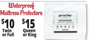 Ocean State Job Lot Waterproof mattress protectors offer