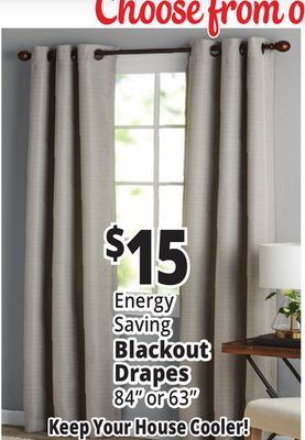 Ocean State Job Lot Blackout drapes offer