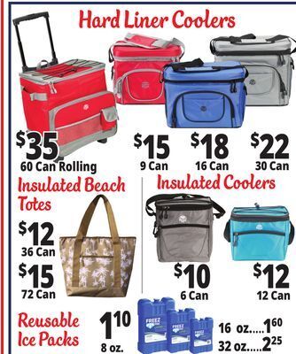 Ocean State Job Lot Hard liner coolers offer