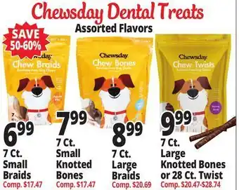 Ocean State Job Lot Chewsday dental treats offer