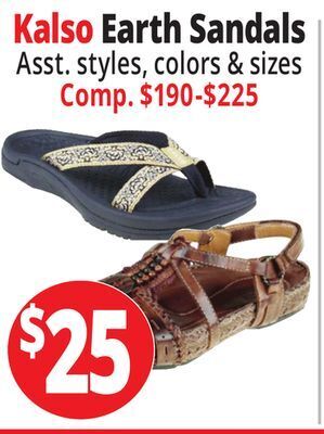 Ocean State Job Lot Kalso earth sandals offer