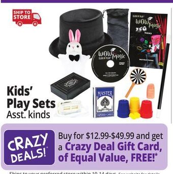 Ocean State Job Lot Kids' play sets offer