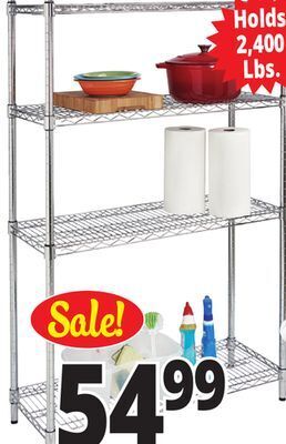 Ocean State Job Lot 4 tier heavy-duty adjustable offer