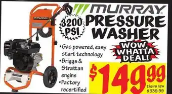 Ollie's Pressure washer offer