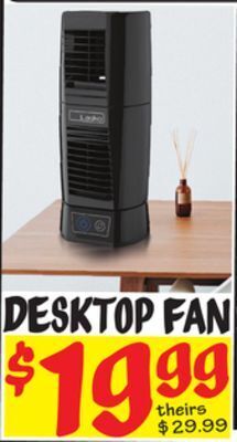 Ollie's Lasko® desktop fan offer
