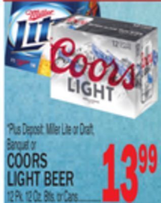 C Town Banquet or coors light beer offer