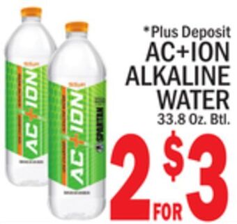C Town Ac+ion alkaline water offer
