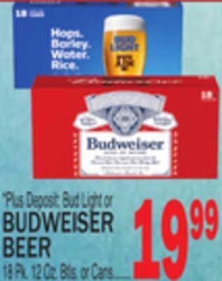 C Town Budweiser beer offer