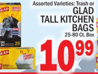 C Town Glad tall kitchen bags offer