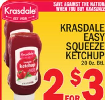 C Town Krasdale easy squeeze ketchup offer