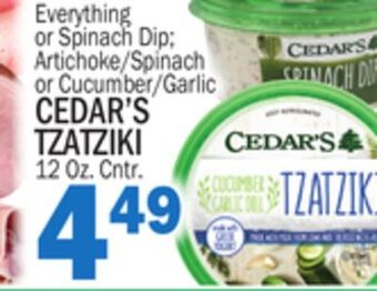 C Town Cedar's tzatziki offer