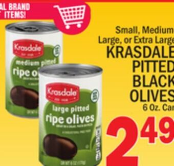C Town Krasdale pitted black olives offer