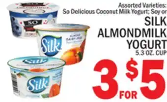 C Town Silk almondmilk yogurt offer