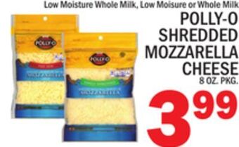 C Town Polly-o shredded mozzarella cheese offer
