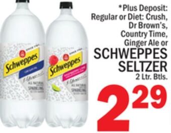 C Town Schweppes seltzer offer
