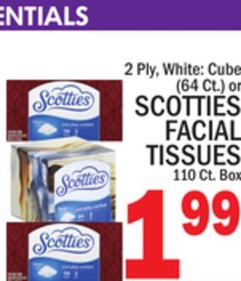 C Town Scotties facial tissues 110 ct. box offer