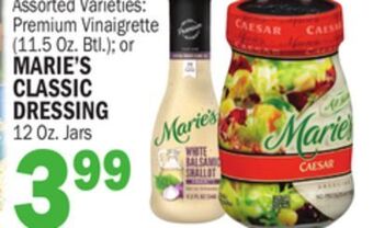C Town Marie's classic dressing 12 oz. jars offer