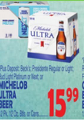 Bravo Supermarkets Michelob ultra beer offer