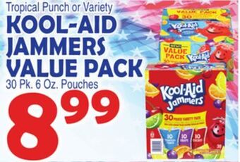 Bravo Supermarkets Kool-aid jammers value pack offer