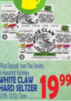 Bravo Supermarkets White claw hard seltzer offer