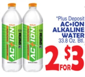 Bravo Supermarkets Ac+ion alkaline water offer