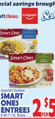 Bravo Supermarkets Smart ones entrees offer