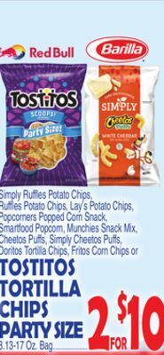 Bravo Supermarkets Tostitos tortilla chips party size offer