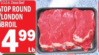 C Town Top round london broil offer