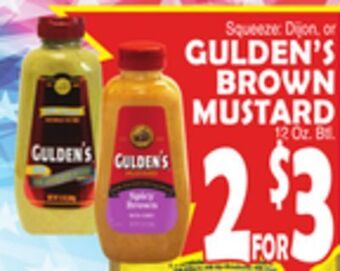 Bravo Supermarkets Gulden's brown mustard offer