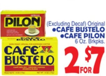 Bravo Supermarkets Cafe bustelo, cafe pilon offer