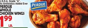Bravo Supermarkets Perdue whole chicken wings offer