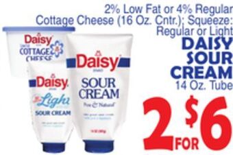 Bravo Supermarkets Daisy sour cream 14 oz. tube offer