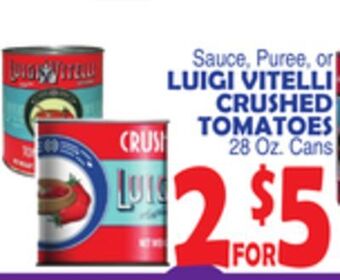 Bravo Supermarkets Luigi vitelli crushed tomatoes offer