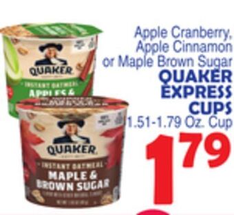 Bravo Supermarkets Quaker express cups offer