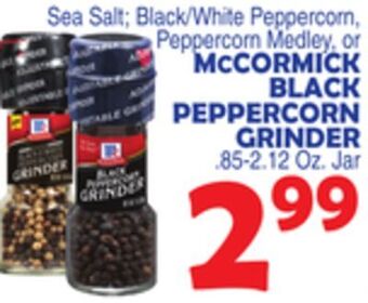 Bravo Supermarkets Mccormick black peppercorn grinder offer