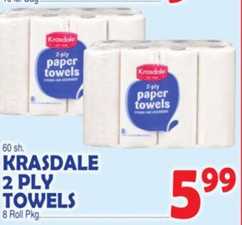 Bravo Supermarkets Krasdale 2 ply towels offer