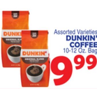 Bravo Supermarkets Dunkin' coffee offer