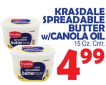 Bravo Supermarkets Krasdale spreadable butter w/canola oil offer