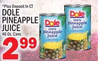 C Town Dole pineapple juice offer