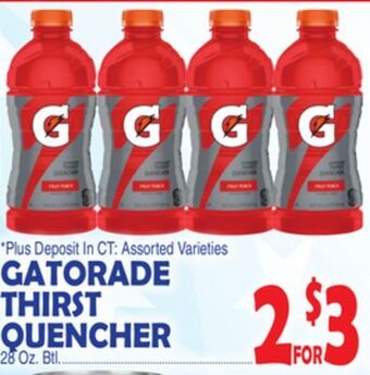 Bravo Supermarkets Gatorade thirst quencher offer