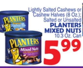 Bravo Supermarkets Planters mixed nuts 10.3 oz. can offer