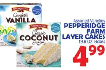 Bravo Supermarkets Pepperidge farm layer cakes offer